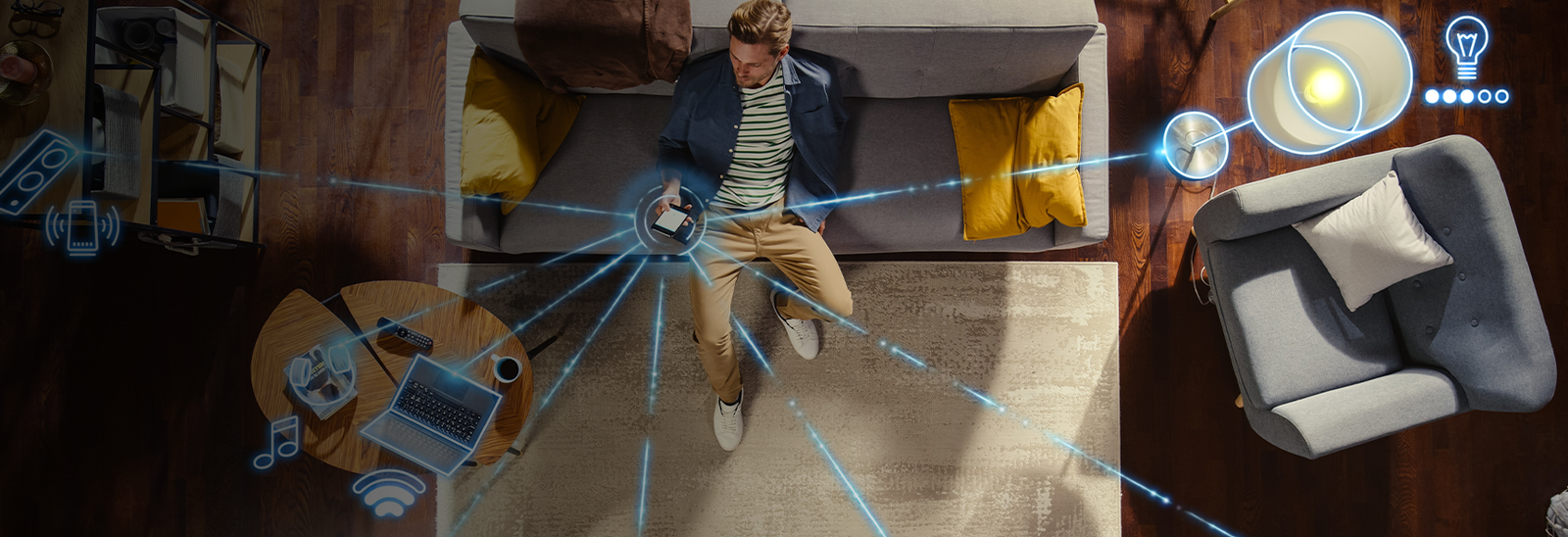 Imagine how exquisite it would be if your intelligence was also reflected in your living space. Now you have the opportunity. Thea IQ brings comfort, control and security to your home. Welcome to the smart home backed by KNX standard - truly open standard smart system for domestic and commercial building automation.